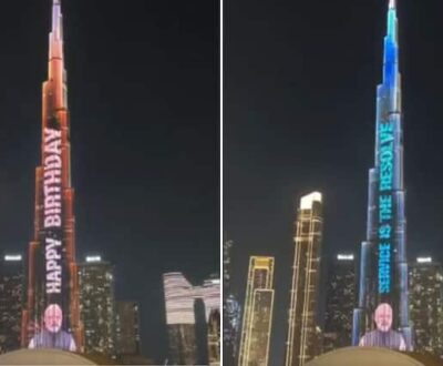 Dubai’s Burj Khalifa Lights Up With ‘Happy Birthday’ Message For PM Modi: WATCH